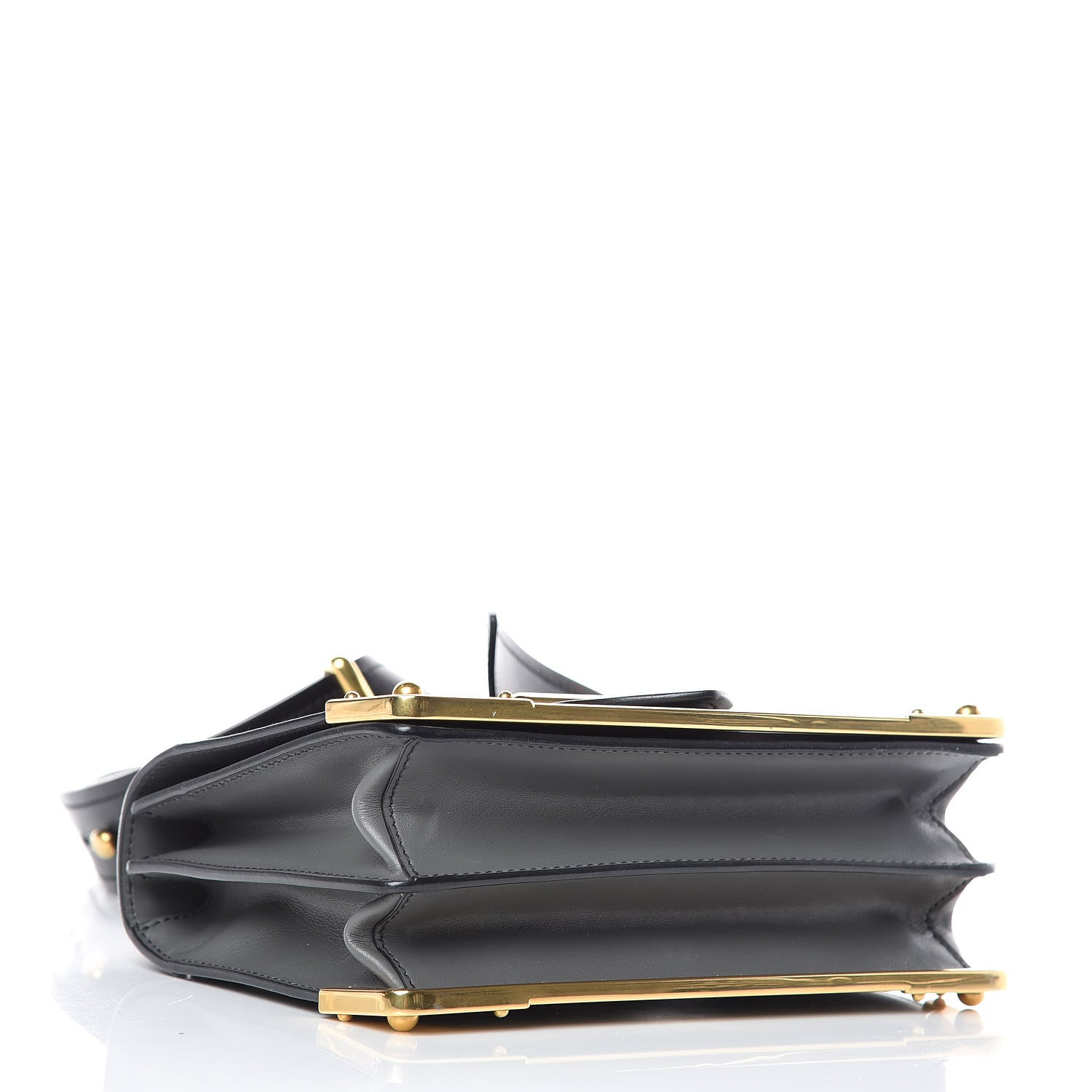 Prada City Calfskin Saffiano Cahier Bag Mercurio Black 4 of 8