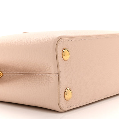 Louis Vuitton Taurillon Enamel Flower Chain Capucines BB Beige Yellow Creme 8 of 9