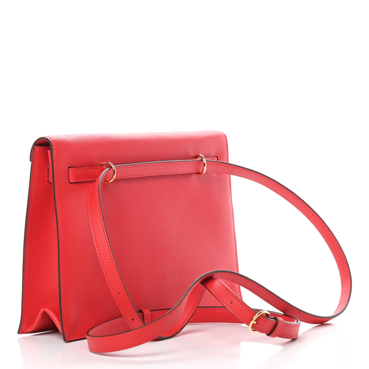 Hermes Evercolor Kelly Danse II Belt Bag Rouge De Coeur 3 of 11