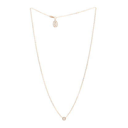 Cartier 18K Pink Gold Diamond SM D'Amour Pendant Necklace 3 of 5