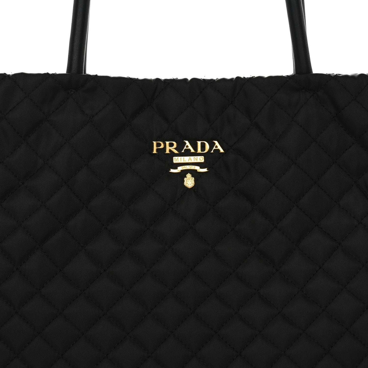 Prada Tessuto Nylon Quilted Shopping Tote Black 1857999 – FASHIONPHILE