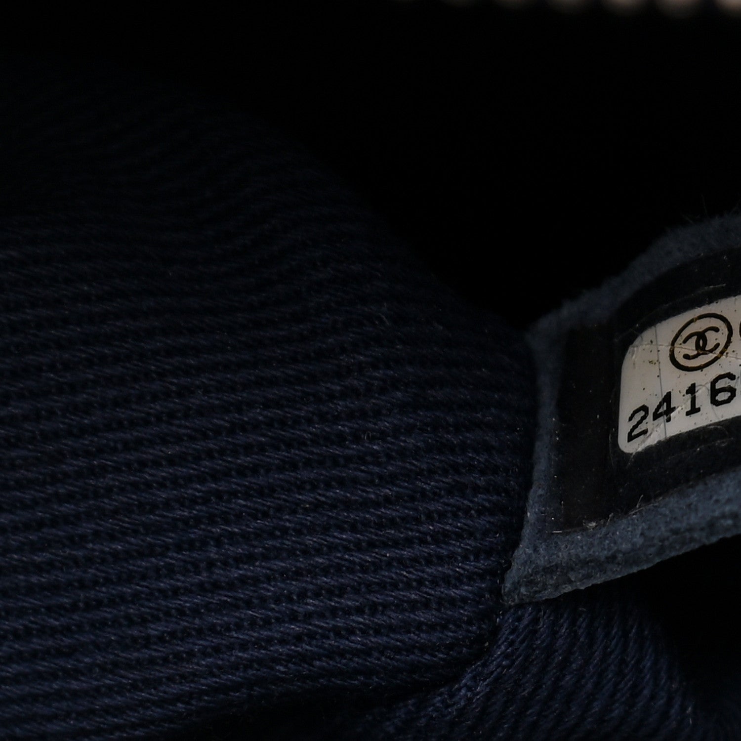 Chanel Grained Calfskin Suede Neo Executive Shopper Tote Navy Blue 8 of 12