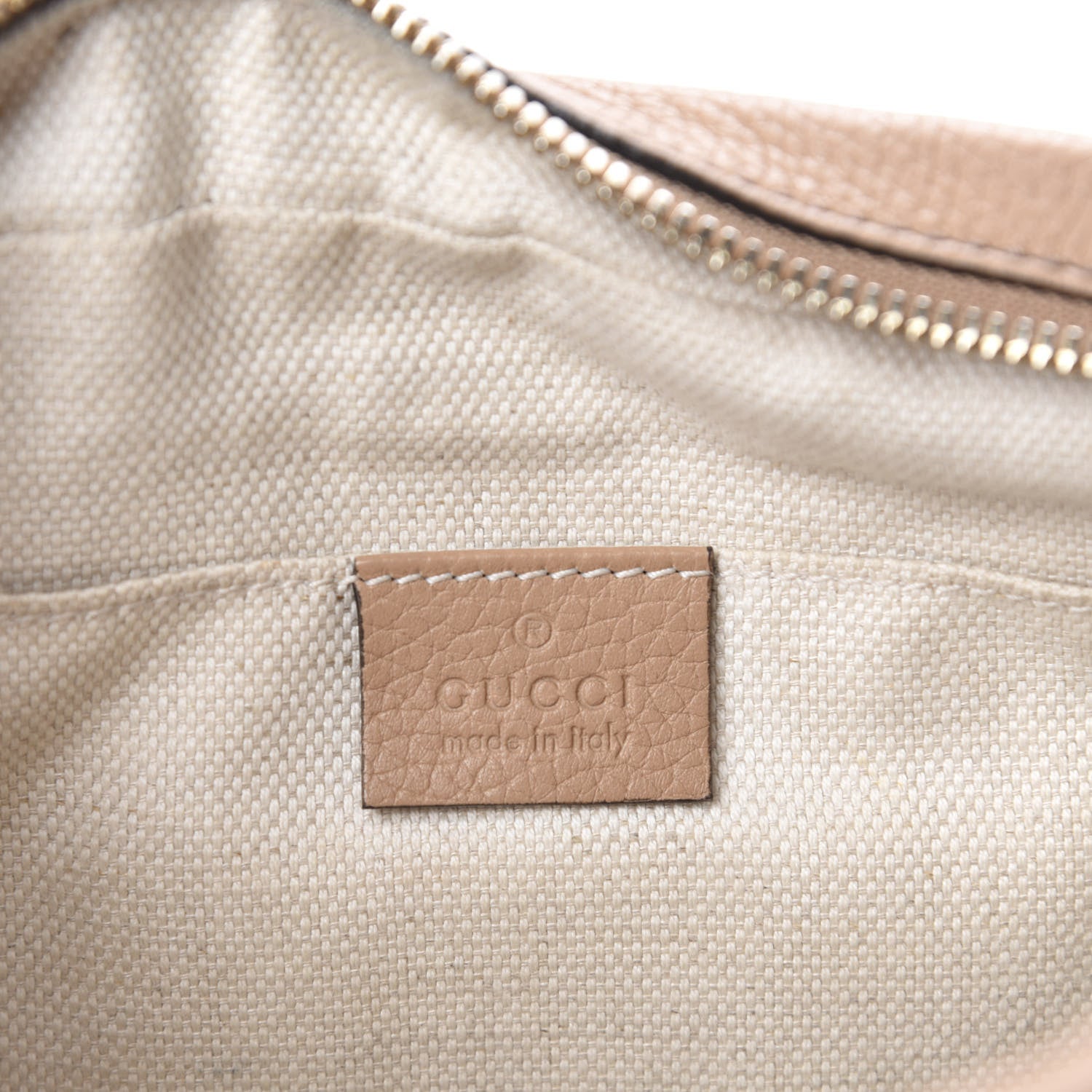 Gucci Pebbled Calfskin Small Soho Disco Bag Rose Beige 9 of 11