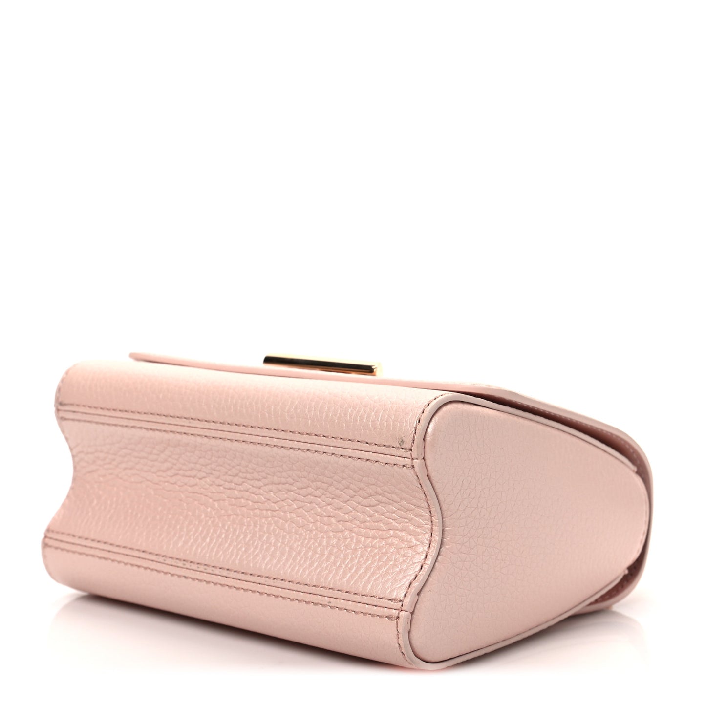 Iridescent Grained Calfskin Summer Splash Twist PM Pink