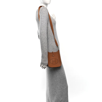 Hermes Taurillon Clemence Evelyne TPM Gold 2 of 11