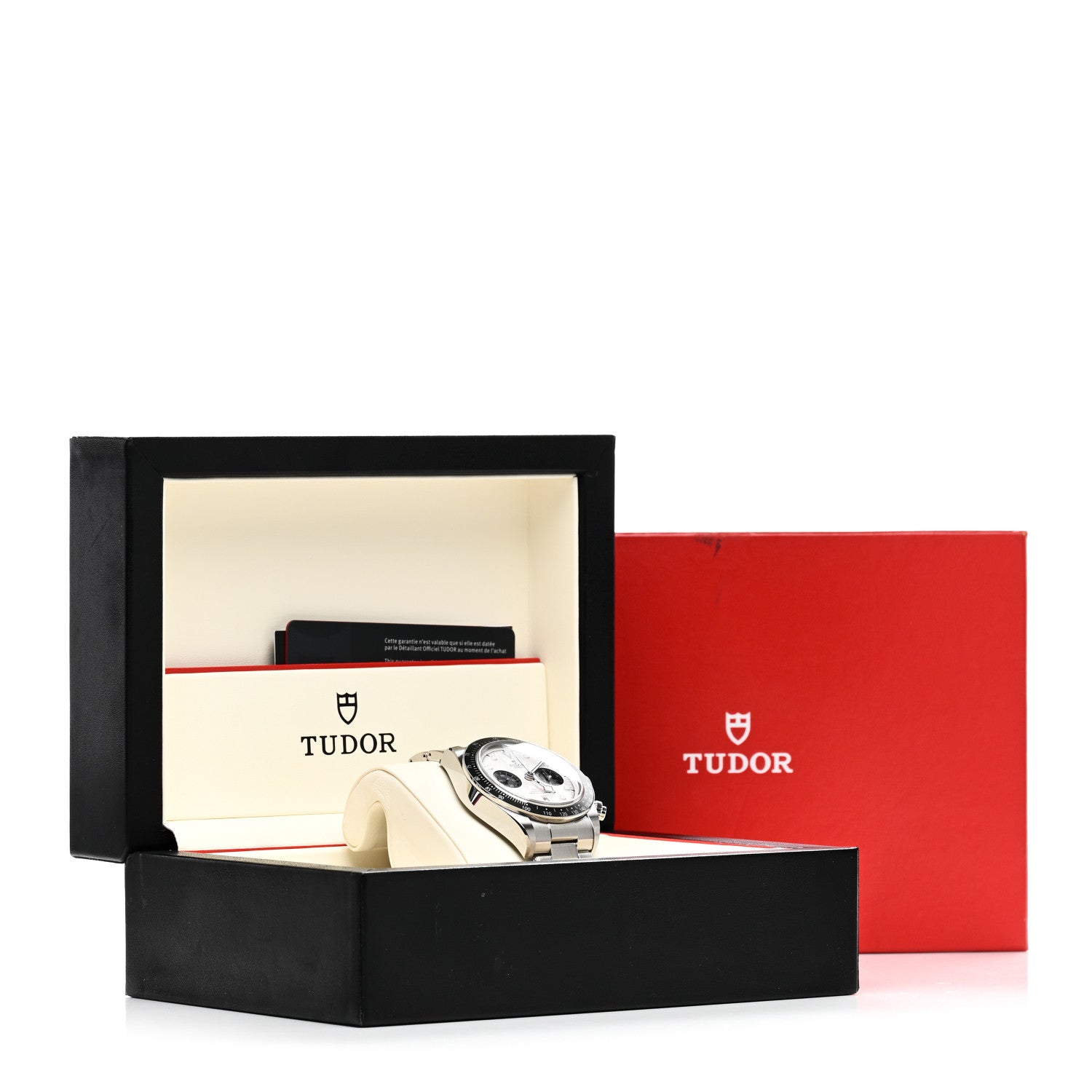 TUDOR Stainless Steel 41mm Black Bay Chronograph Panda Automatic Watch White 79360N 5 of 5
