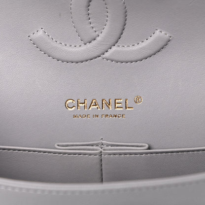 Chanel Caviar Quilted Medium Double Flap Grey 6 of 11