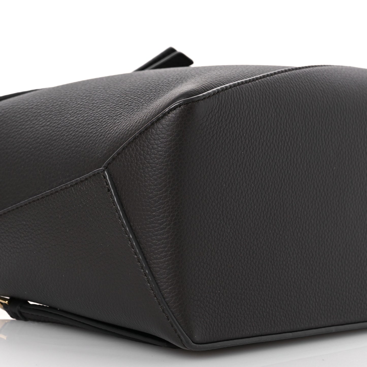 Grained Calfskin Small Puzzle Edge Bag Dark Grey