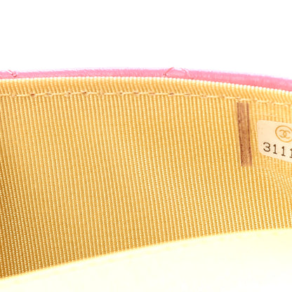Chanel Lambskin Quilted Glasses Case With Chain Pink Yellow 10 of 11
