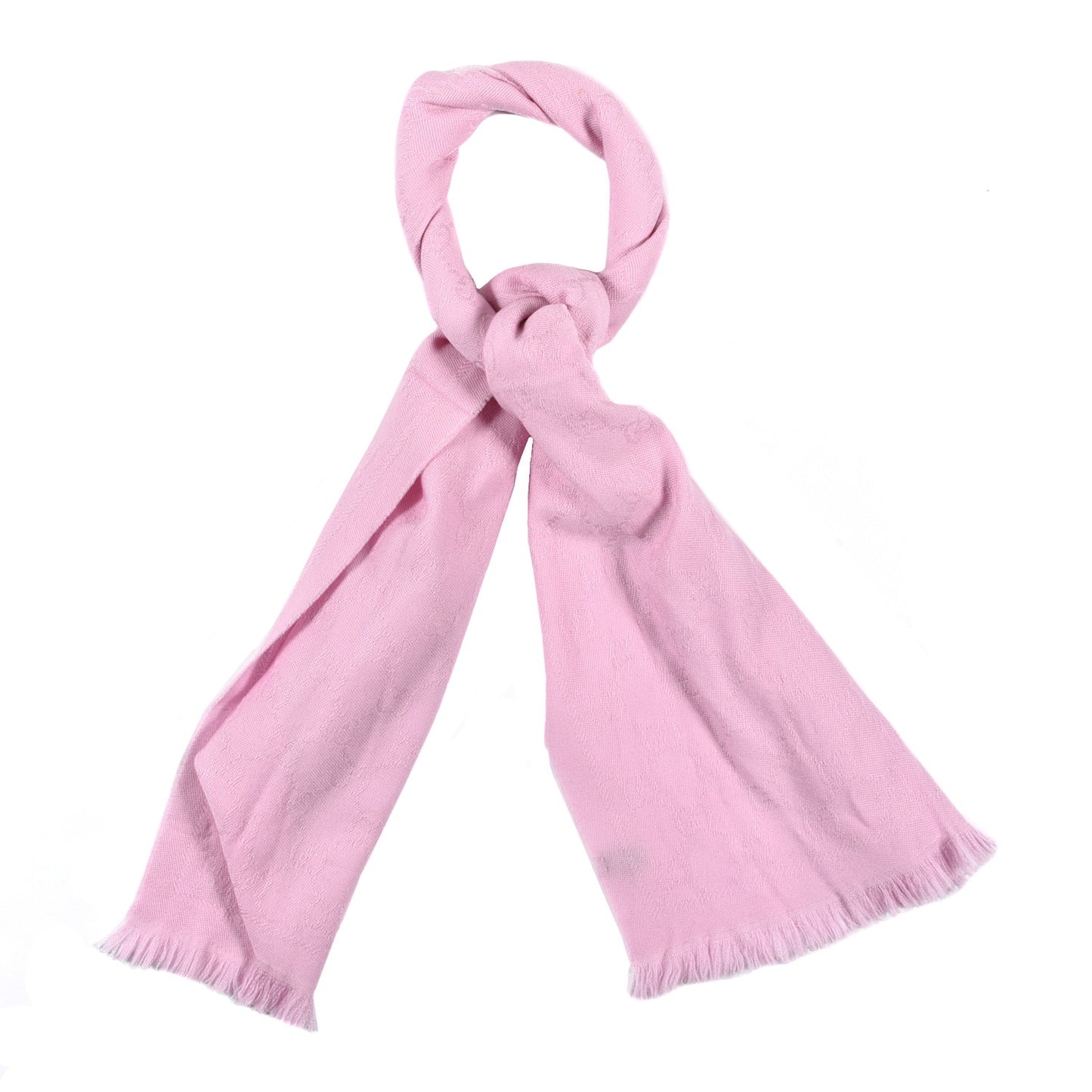 Wool Silk GG Monogram GGNat Scarf Rose