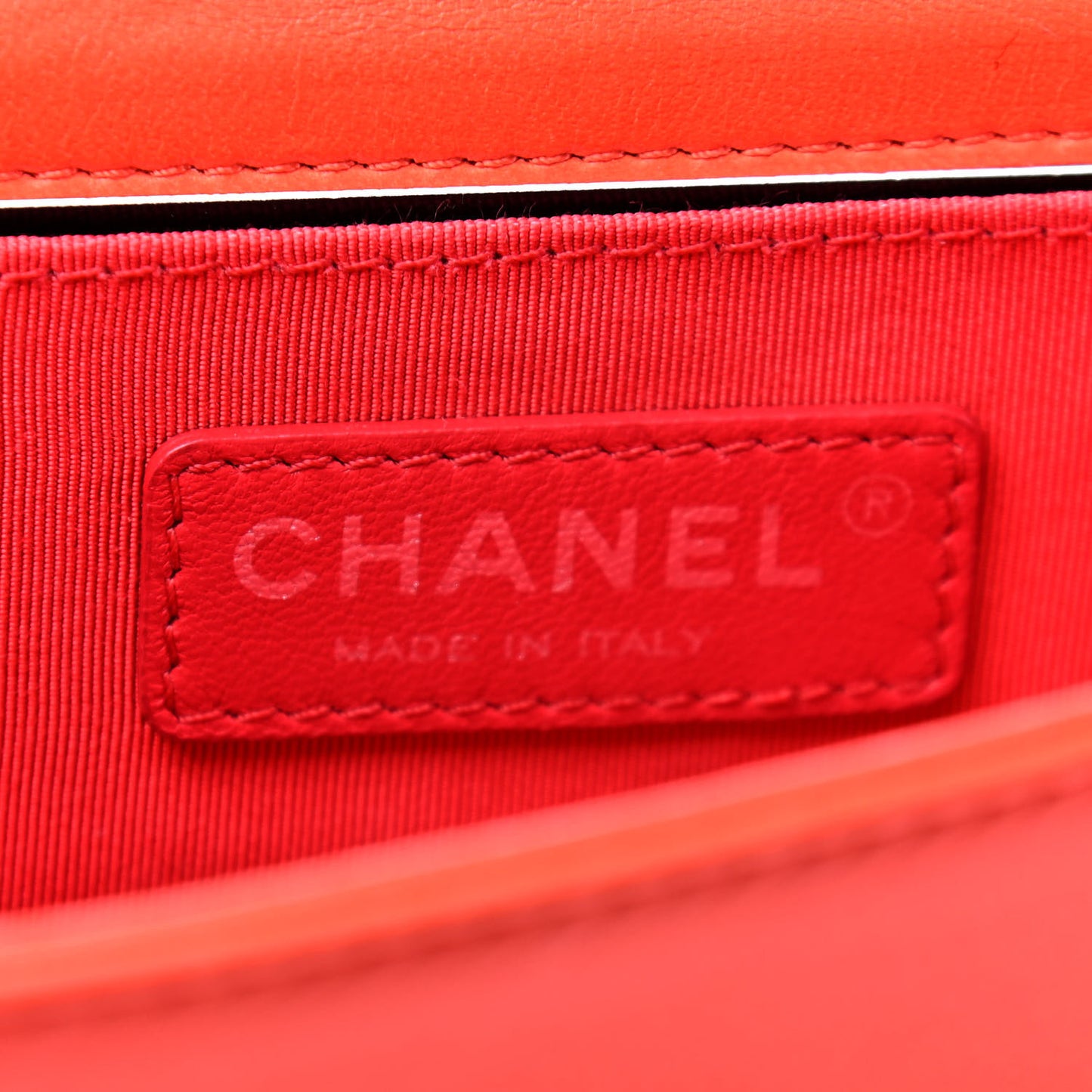 Plexiglass Patent Boy Brick Flap Orange Red