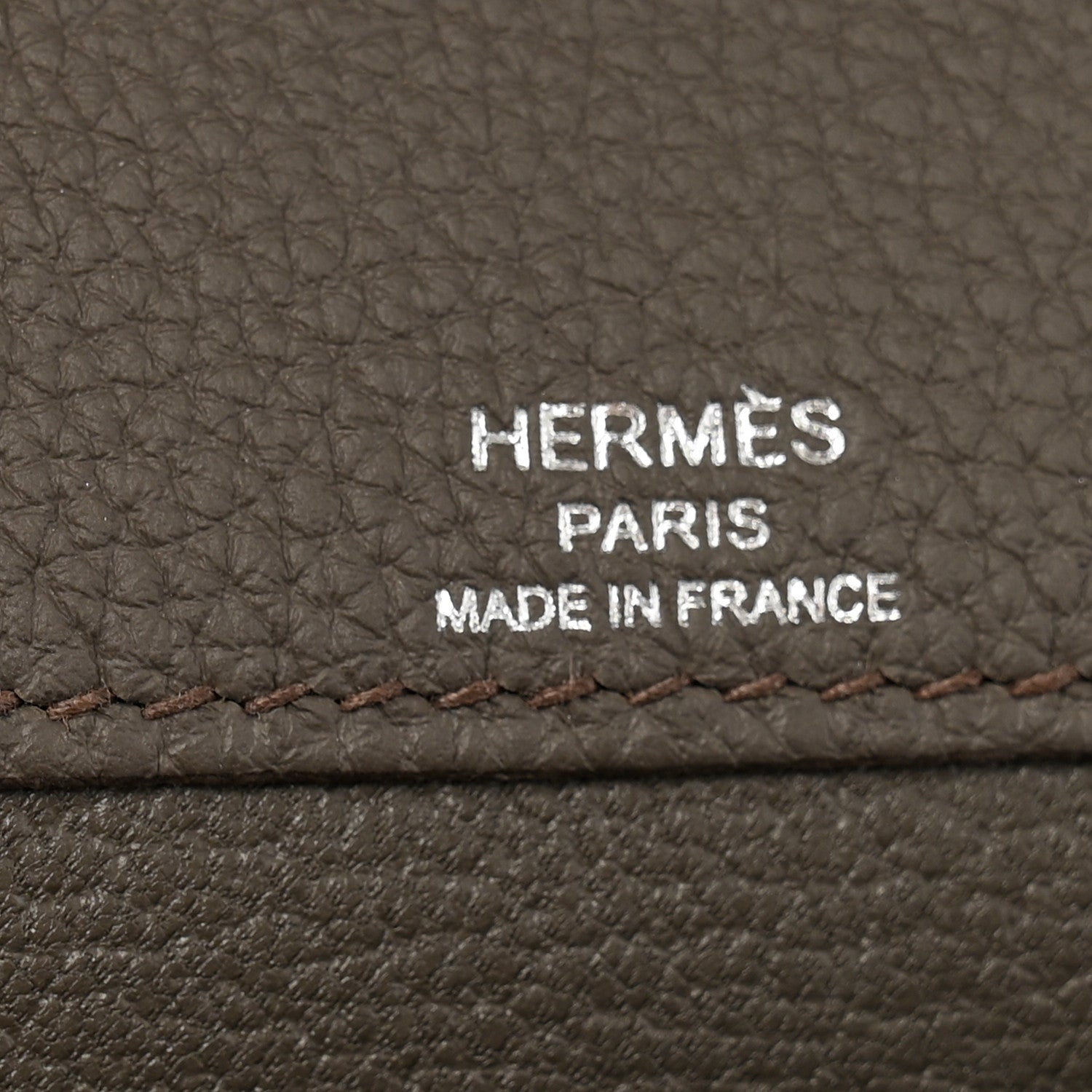 Hermes Togo Kelly Depeches 25 Pouch Etain 5 of 9