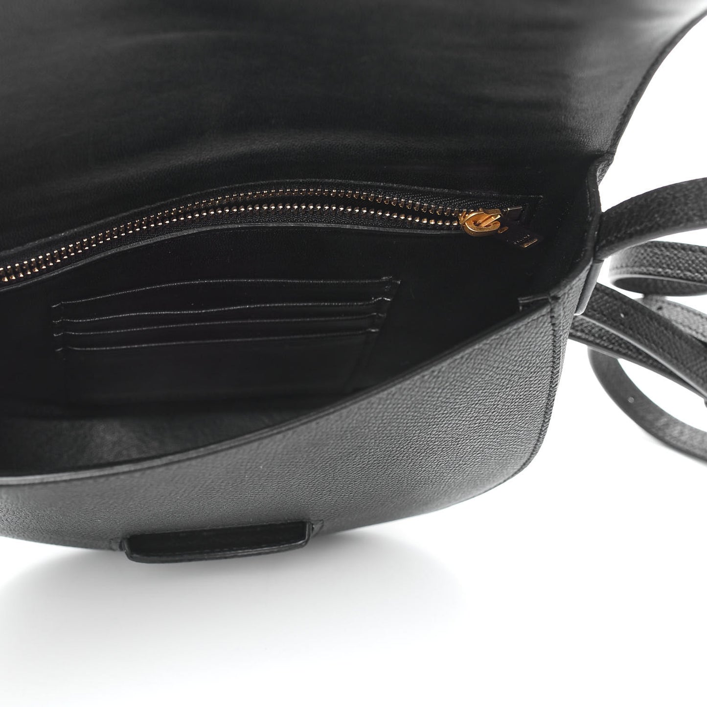 Grained Calfskin Small Trotteur Black