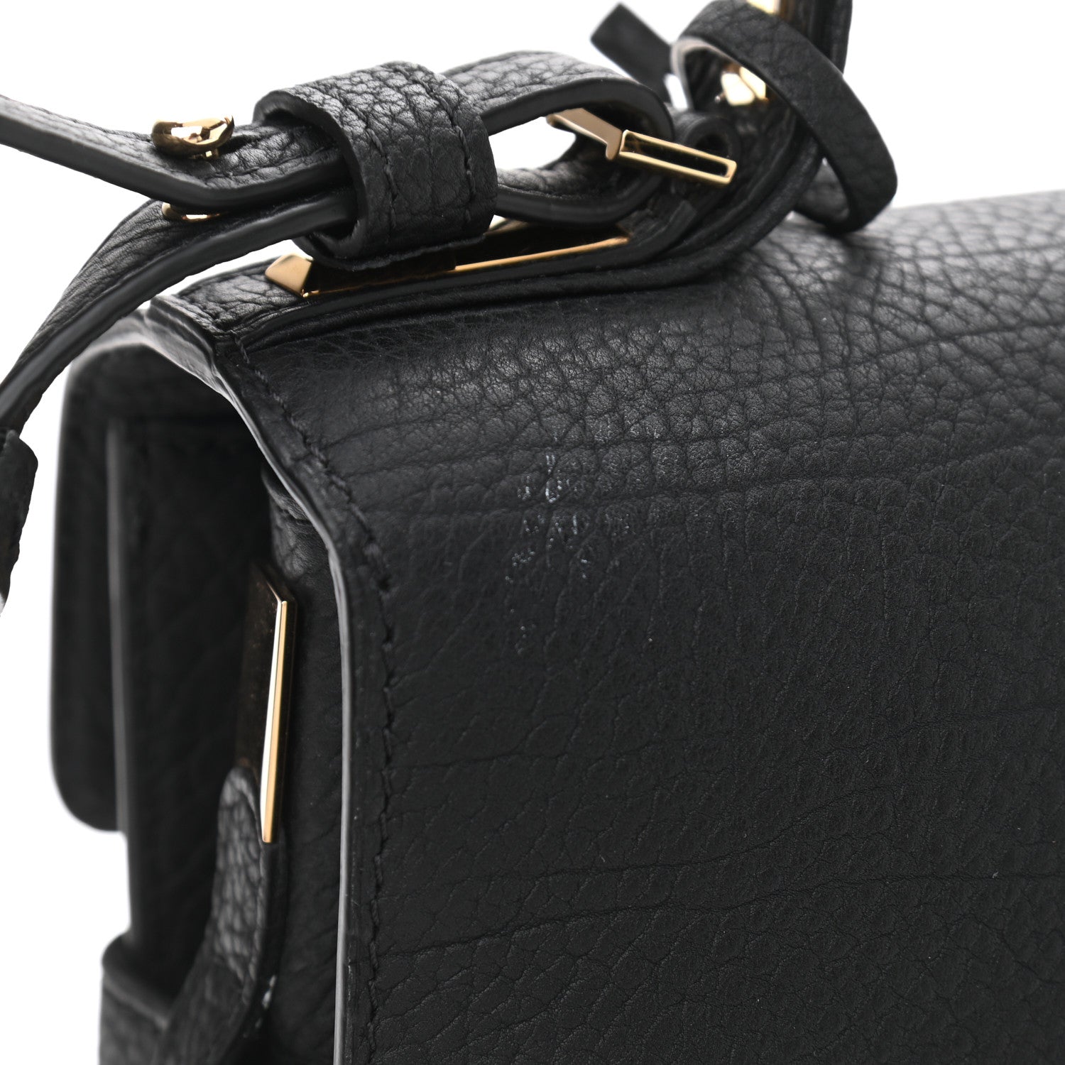 Delvaux Crispy Calfskin MM Tempete Satchel Black 15 of 15