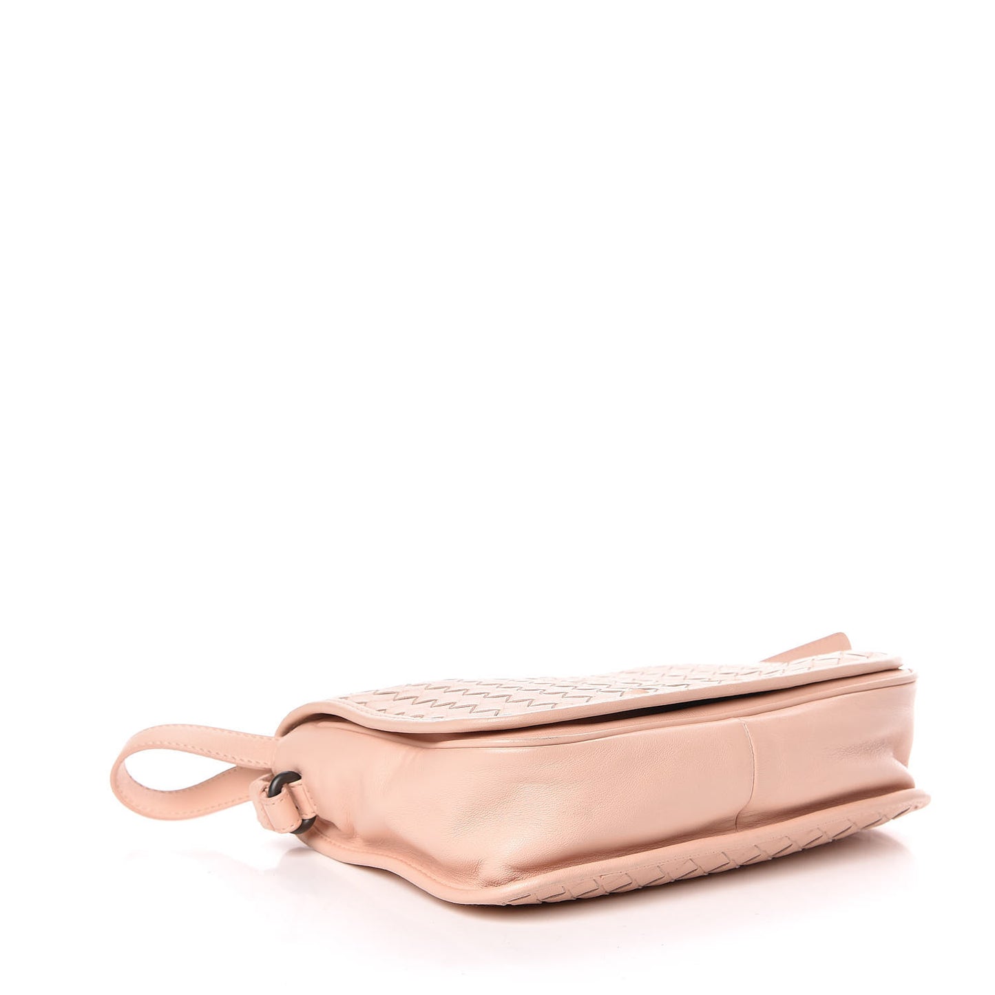 Nappa Intrecciato Mini Flap Crossbody Lotus