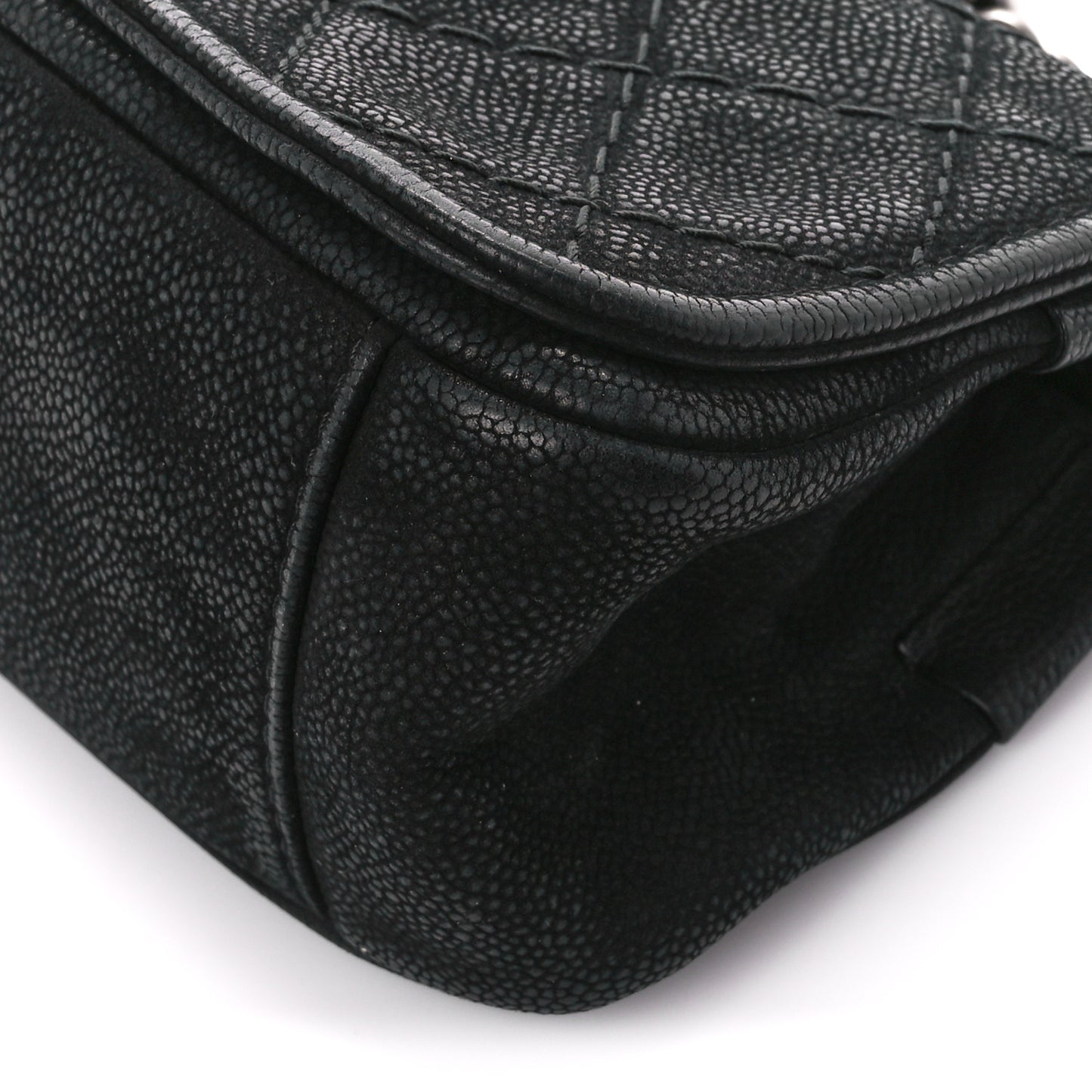 Bullskin Suede Small Highlander Messenger Flap Black