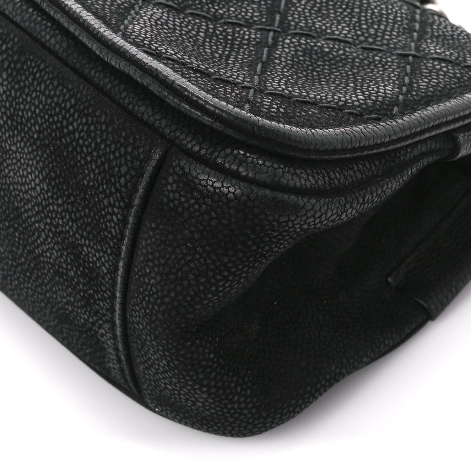 Chanel Bullskin Suede Small Highlander Messenger Flap Black 10 of 10