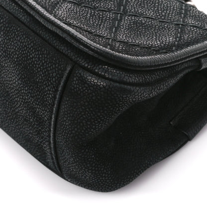 Chanel Bullskin Suede Small Highlander Messenger Flap Black 10 of 10