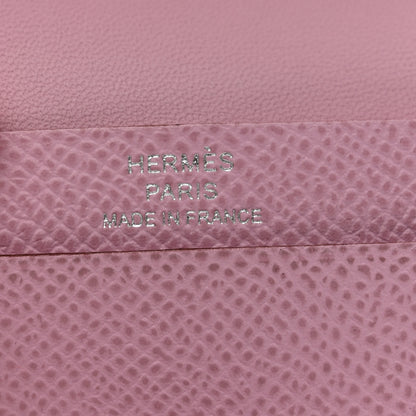 Hermes Epsom Bearn Card Holder Wallet Mauve Sylvestre 6 of 6