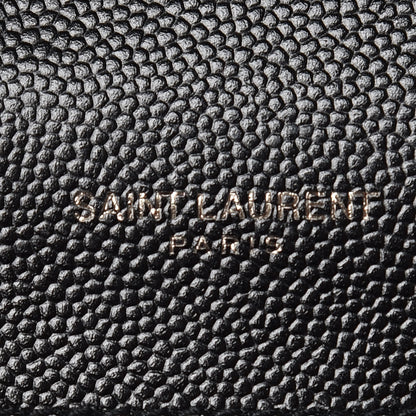 Saint Laurent Grain De Poudre Small Monogram Kate Satchel Black 8 of 9