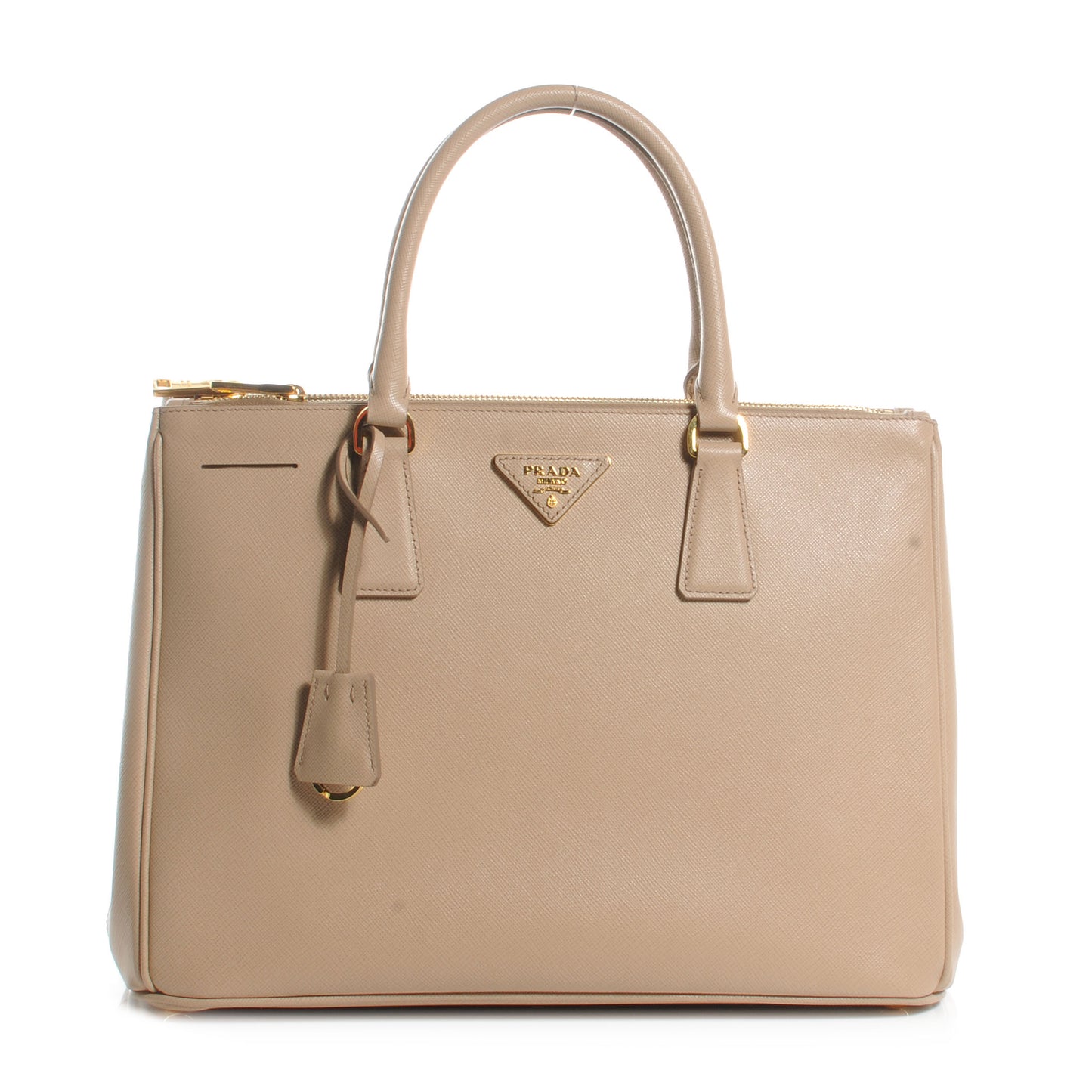 Saffiano Lux Medium Tote Sabbia