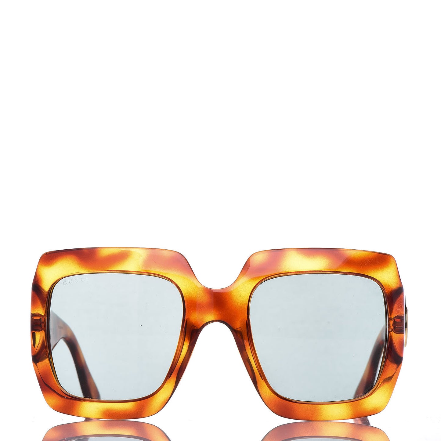 Acetate Square Frame Sunglasses GG0053S Havana