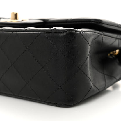 Chanel Lambskin Quilted Mini Rectangular Flap Black 10 of 13