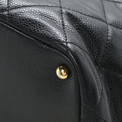 Chanel Caviar Quilted CC Timeless Soft Tote Black 9 of 11