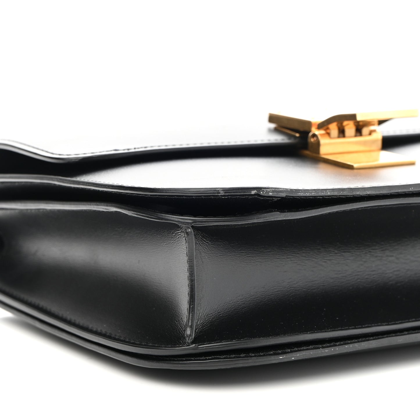 Box Calfskin Medium Classic Box Flap Bag Black