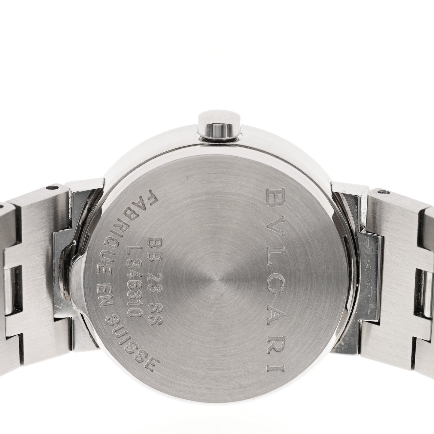 Stainless Steel 23mm Quartz Watch Black