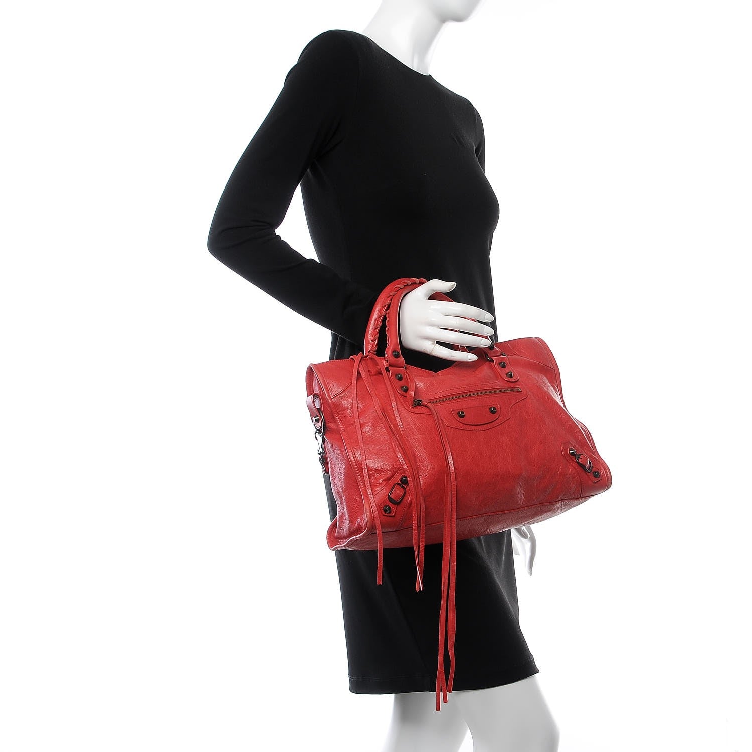 Balenciaga Agneau Classic Hardware City Rouge Coquelicot 3 of 8
