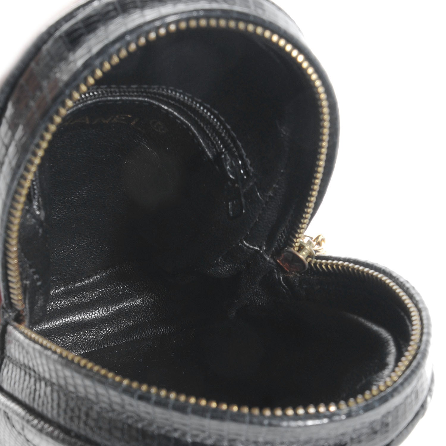 Chanel Lizard Evening Bag Black 5 of 8