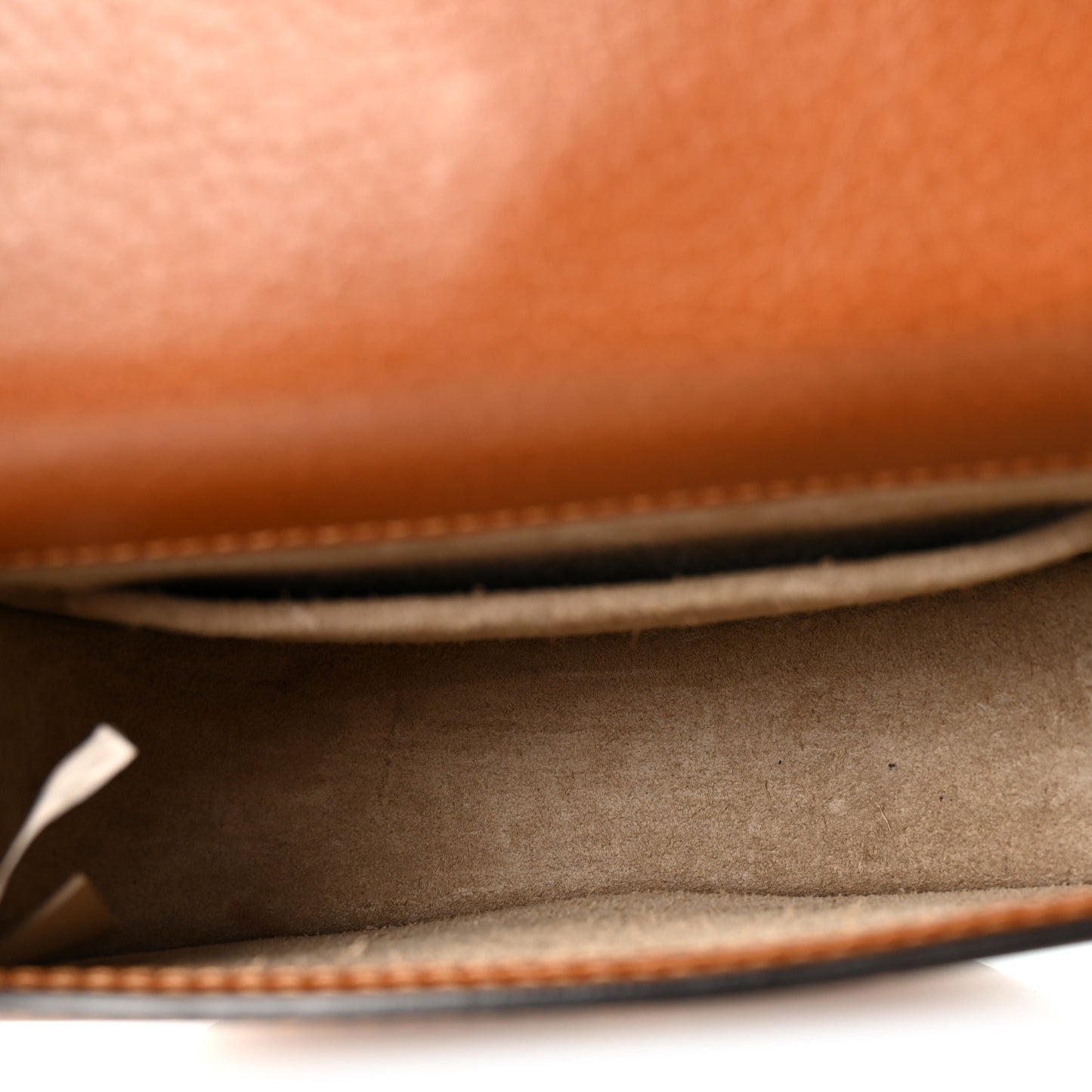Calfskin Suede Medium Nile Bracelet Bag Caramel