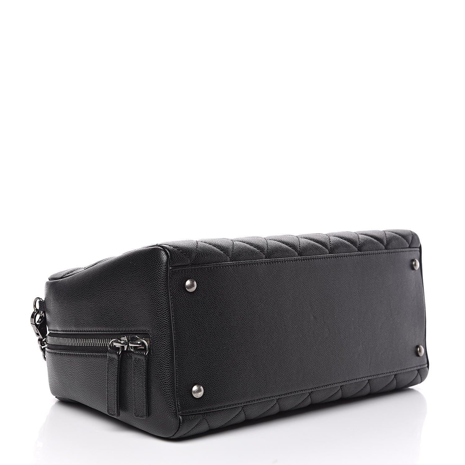 Chanel Caviar Quilted Large Coco Handle Bowling Bag Black 4 of 12