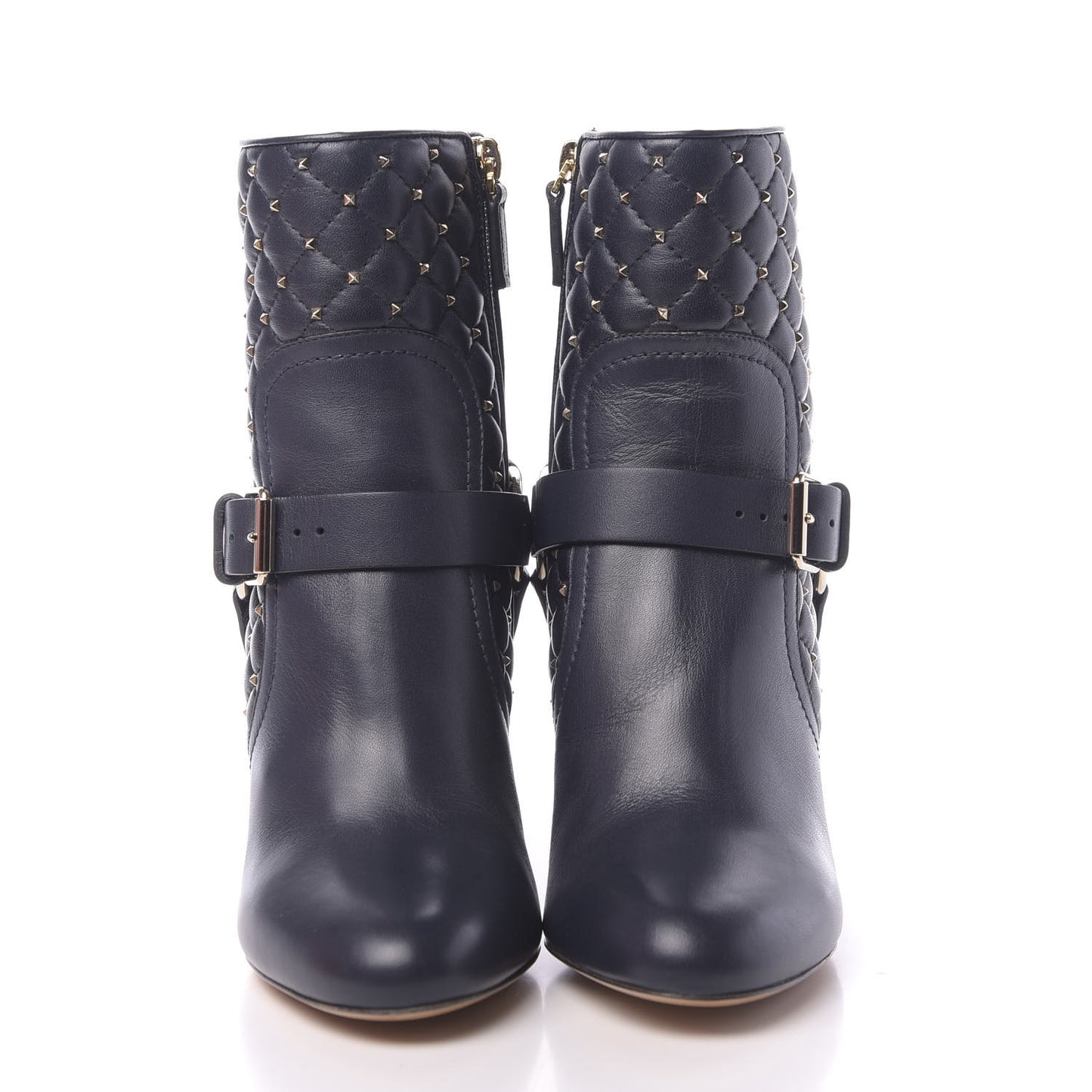 Nappa Rockstud Spike 90mm Ankle Boots 35.5 Marine