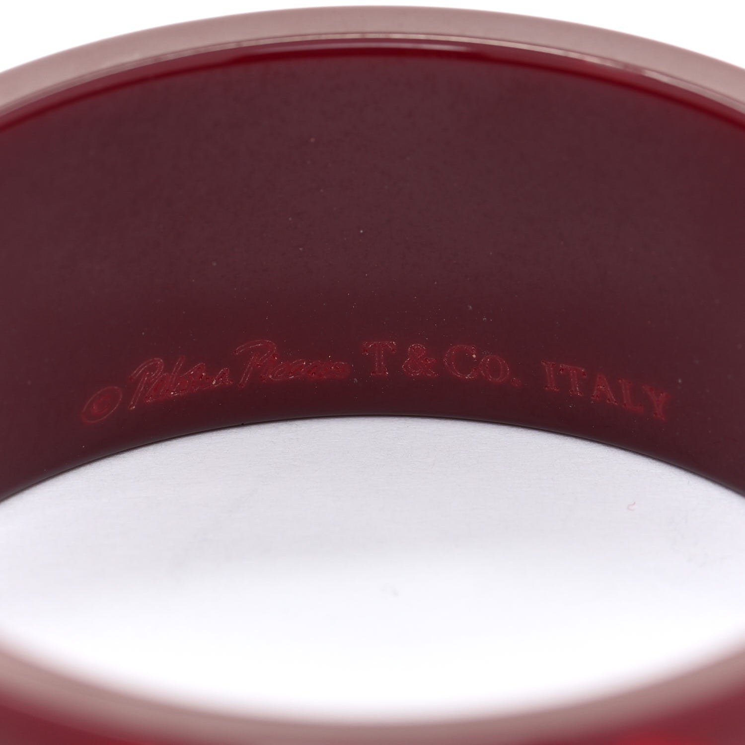 Tiffany Resin Paloma Picasso Zellige Bangle Bracelet Red 3 of 3