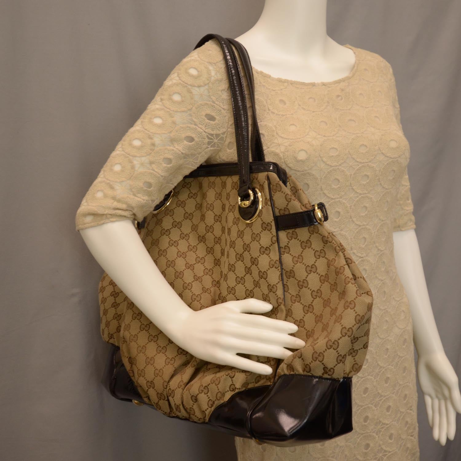 Gucci Monogram Full Moon Tote Ebony 4 of 9