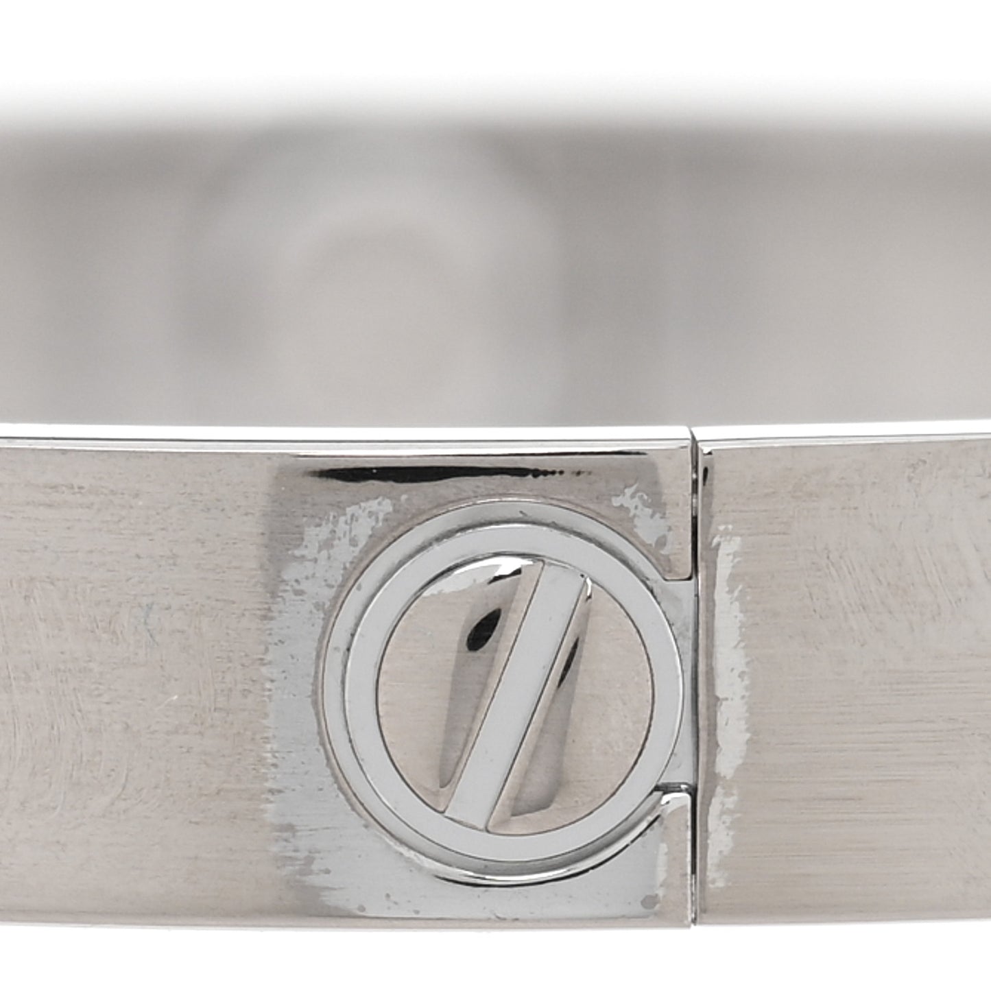 18K White Gold 4 Diamond LOVE Bracelet 16