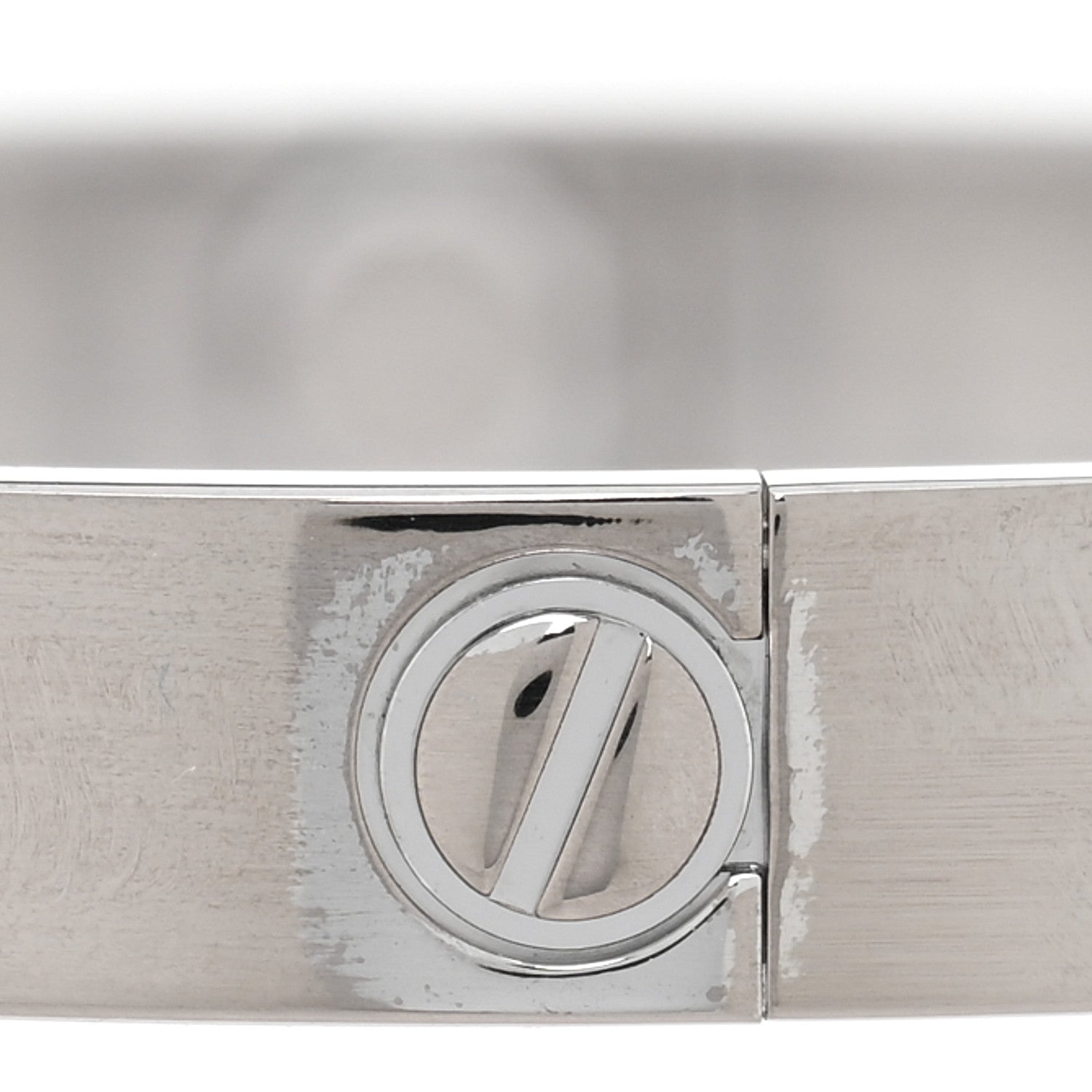Cartier 18K White Gold 4 Diamond LOVE Bracelet 16 5 of 7