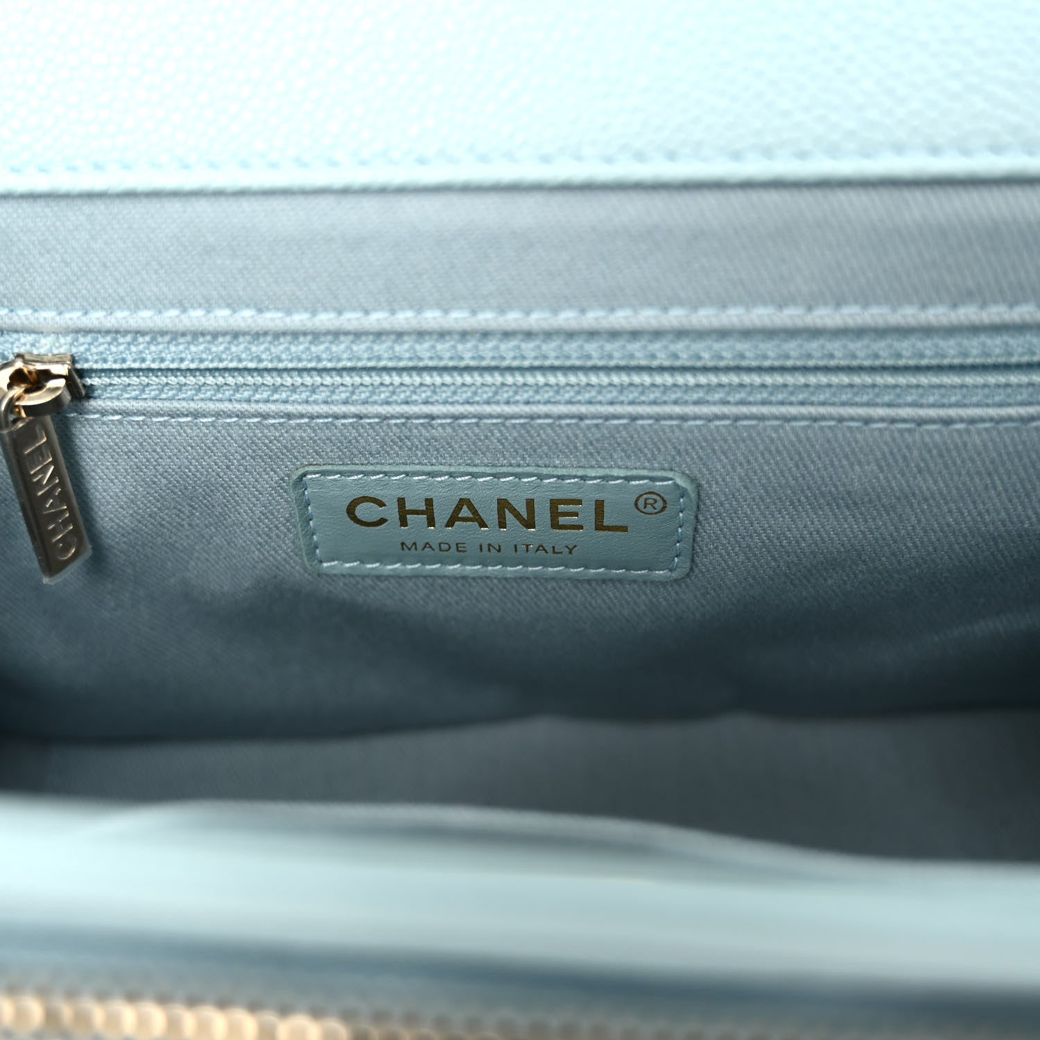 Chanel Caviar Quilted Medium Business Affinity Flap Light Blue 6 of 11
