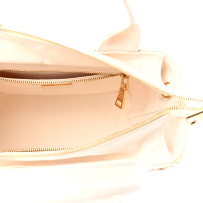 Prada Canvas Wicker Shoulder Bag White Tan 4 of 5