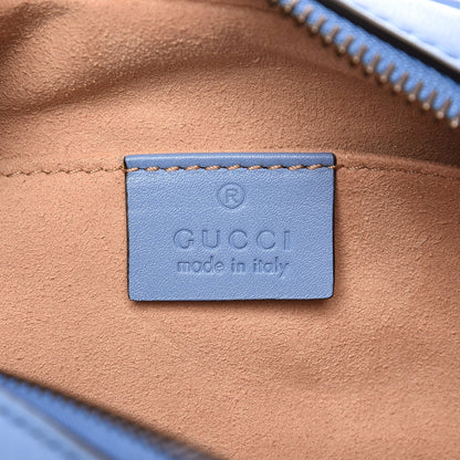 Gucci Calfskin Matelasse Mini GG Marmont Chain Shoulder Bag Clear Sky Blue 6 of 7
