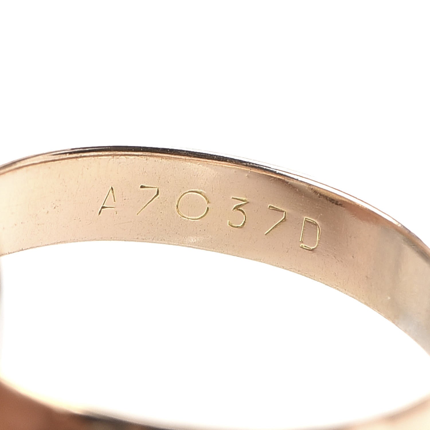 Cartier 18K Pink Yellow White Gold Classic Les Must De Cartier Trinity Ring 46 3.75 5 of 6
