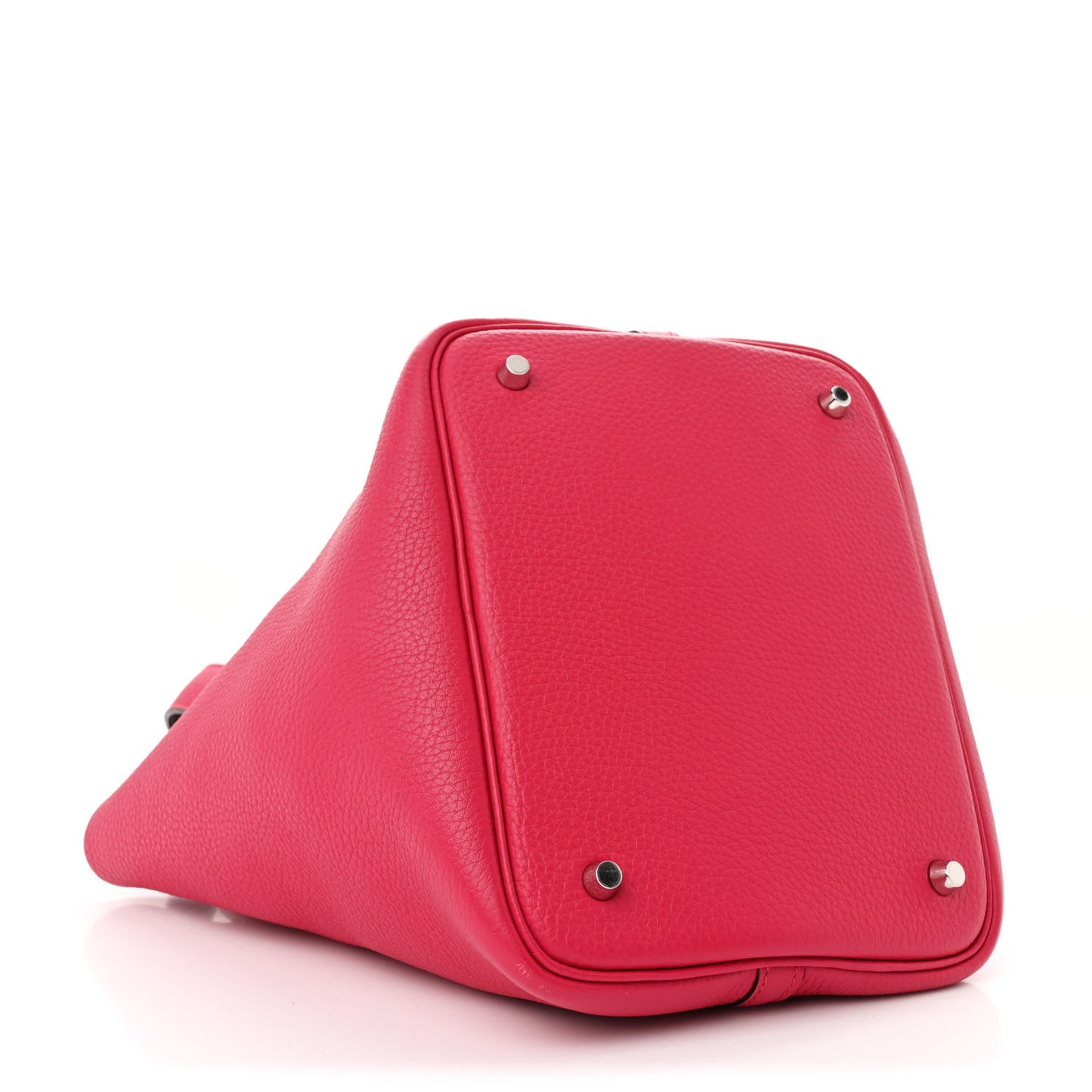 Taurillon Clemence Swift Eclat Picotin Lock 22 MM Framboise Rouge Sellier