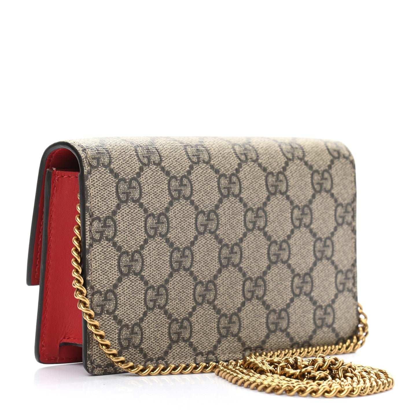 GG Supreme Monogram Mini Cherry Chain Bag