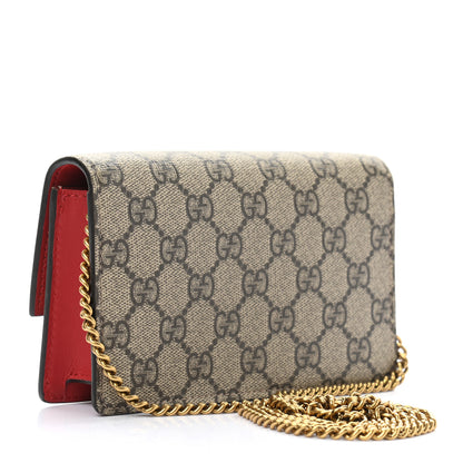 Gucci GG Supreme Monogram Mini Cherry Chain Bag 2 of 8