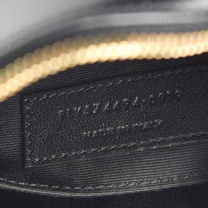 Saint Laurent Calfskin Matelasse Monogram Lou Camera Bag Black 9 of 10