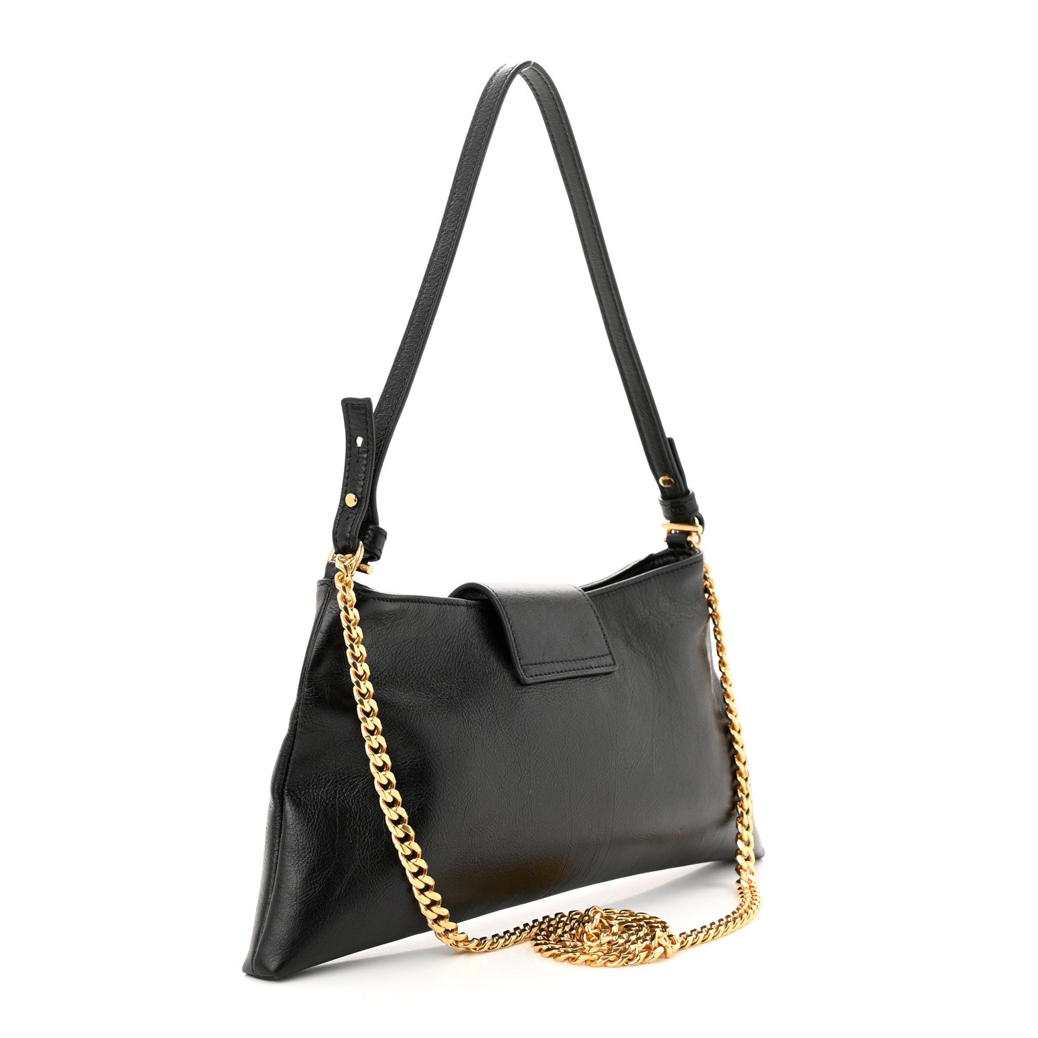 Celine Triomphe Calfskin Wiltern Clutch Black 3 of 10