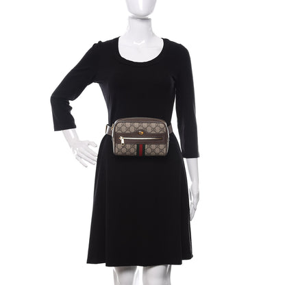 Gucci GG Supreme Monogram Web Small Ophidia Belt Bag 75 30 Dark Brown 2 of 11
