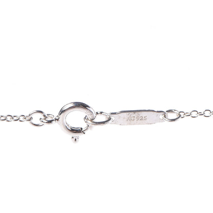 Tiffany Sterling Silver Diamond Blossom Key Pendant Necklace 5 of 6